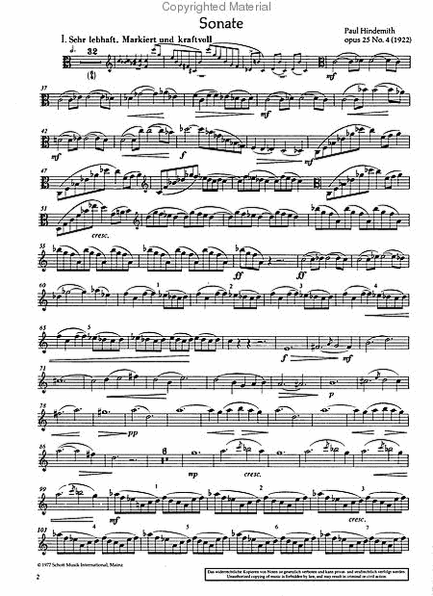 Sonata, Op. 25, No. 4 (1922)