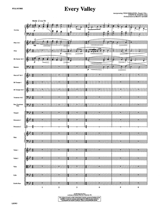 Book cover for Every Valley (from The Winter Rose) (arr. Brant Adams) - Full Score