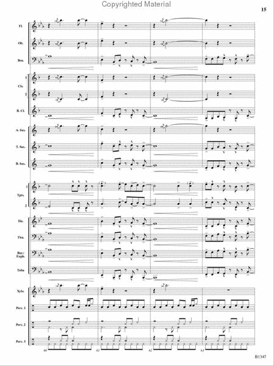 Santa's Fiesta! Concert Band scores gallery preview page 14
