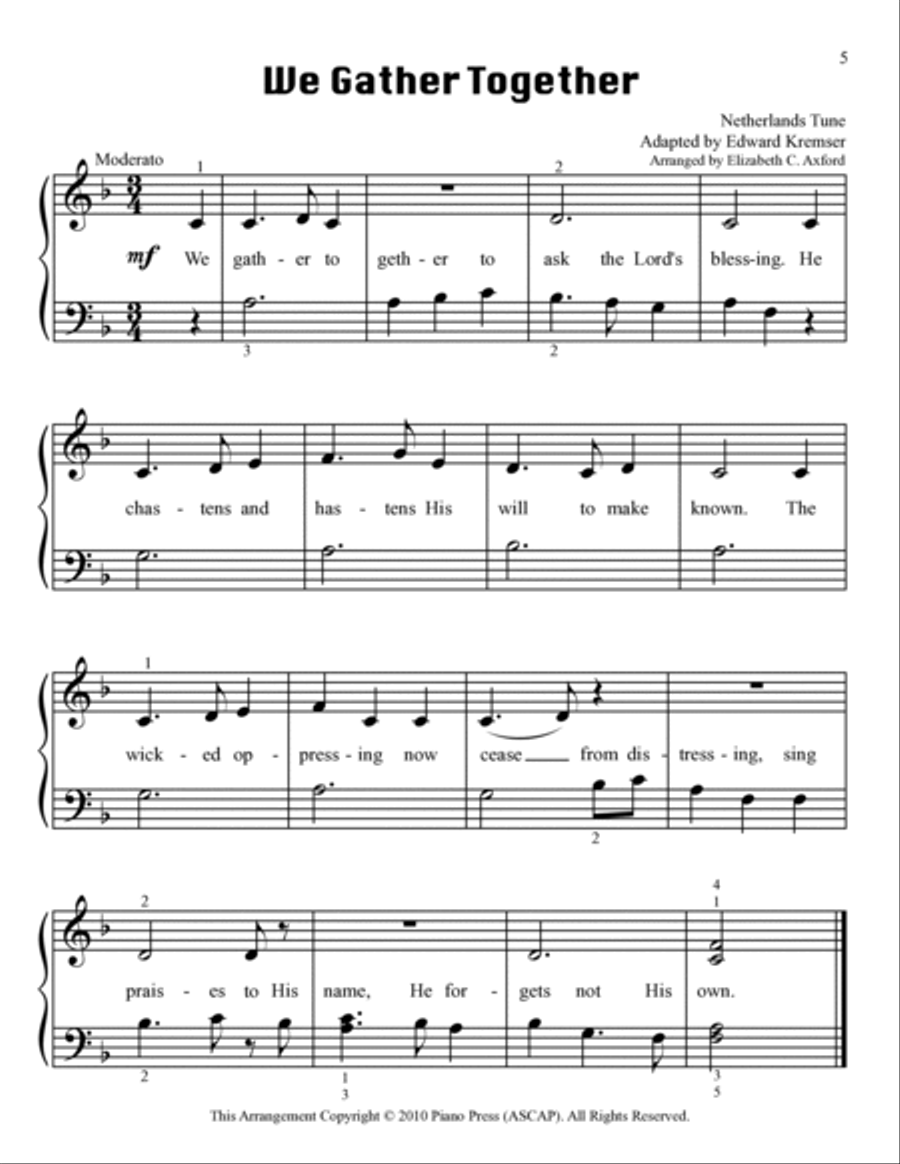 My Thanksgiving Fun Book Piano Method scores gallery preview page 6