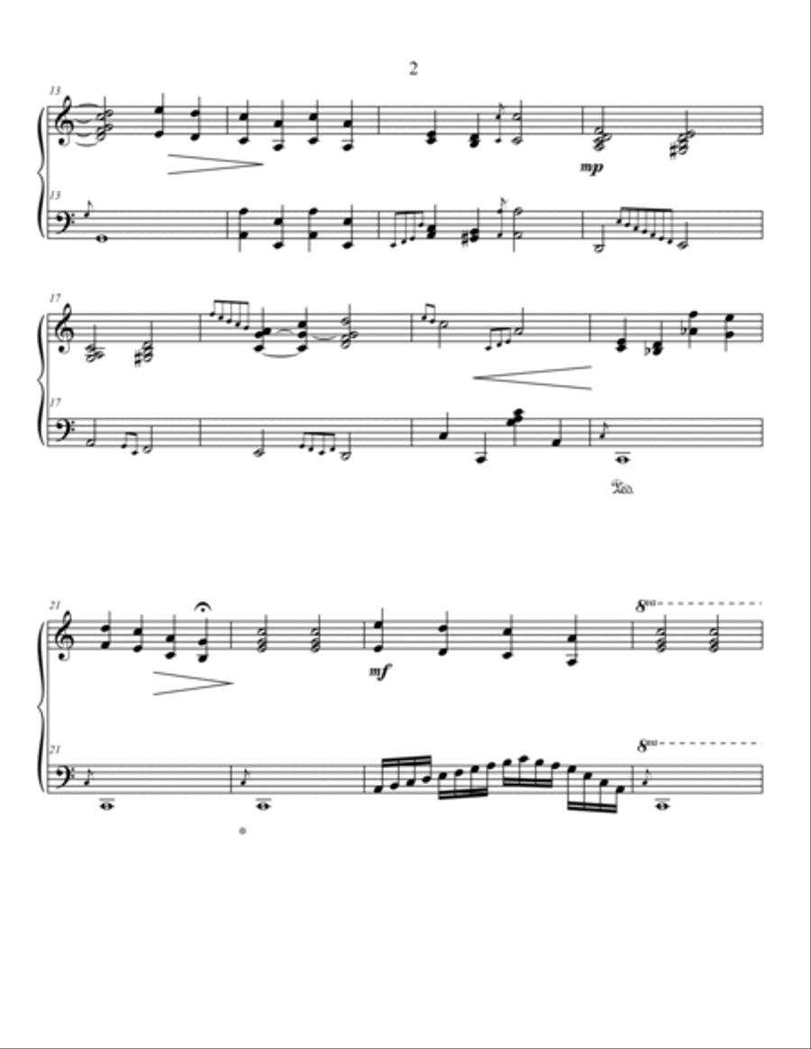 farewell farewell Piano Solo scores gallery preview page 2