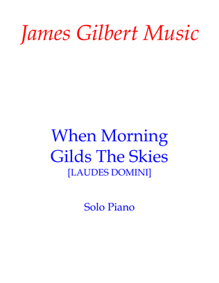 Book cover for When Morning Gilds The Skies