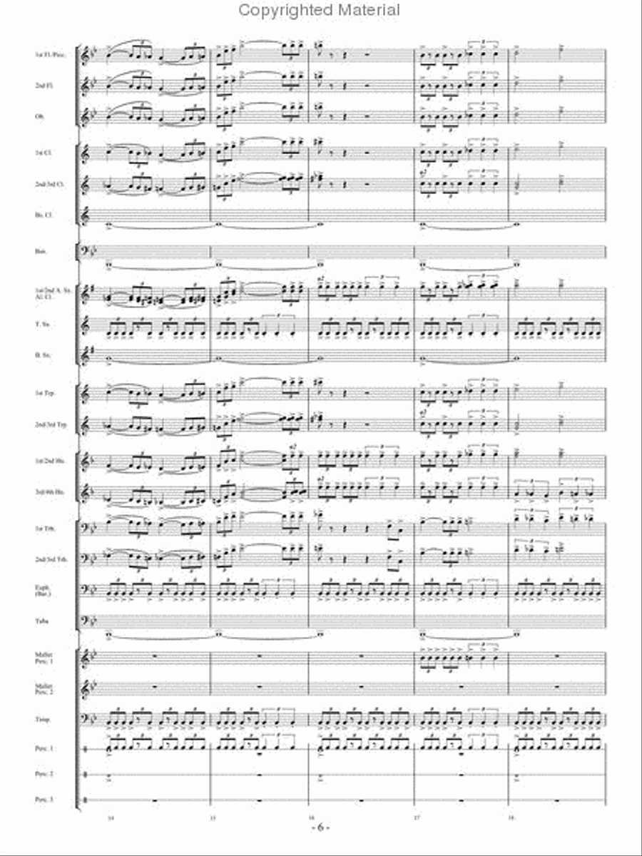 From the Eye of the Storm Concert Band scores gallery preview page 5