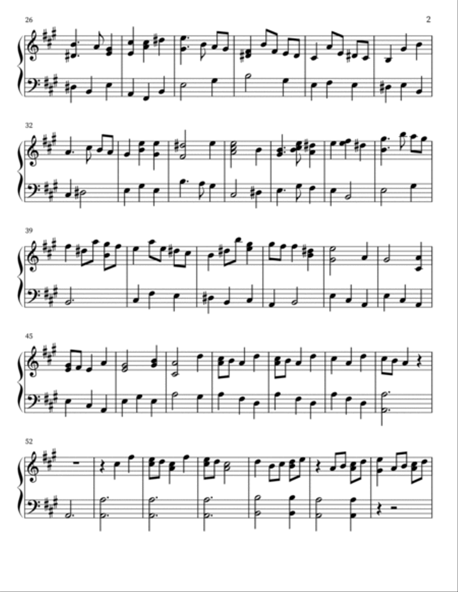 And the Glory of the Lord PIANO ACCOMPANIMENT Piano Solo scores gallery preview page 2