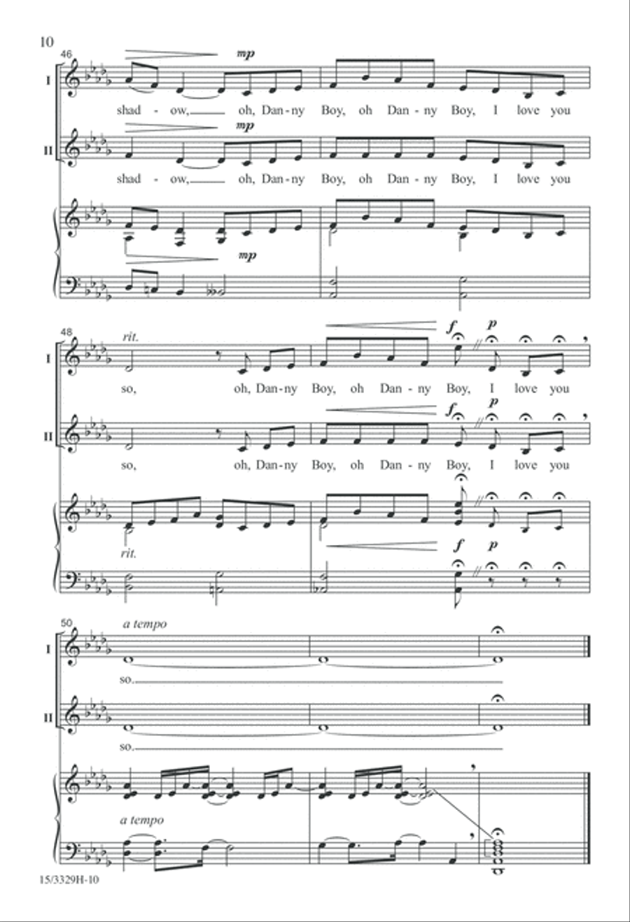Danny Boy 2-Part scores gallery preview page 10
