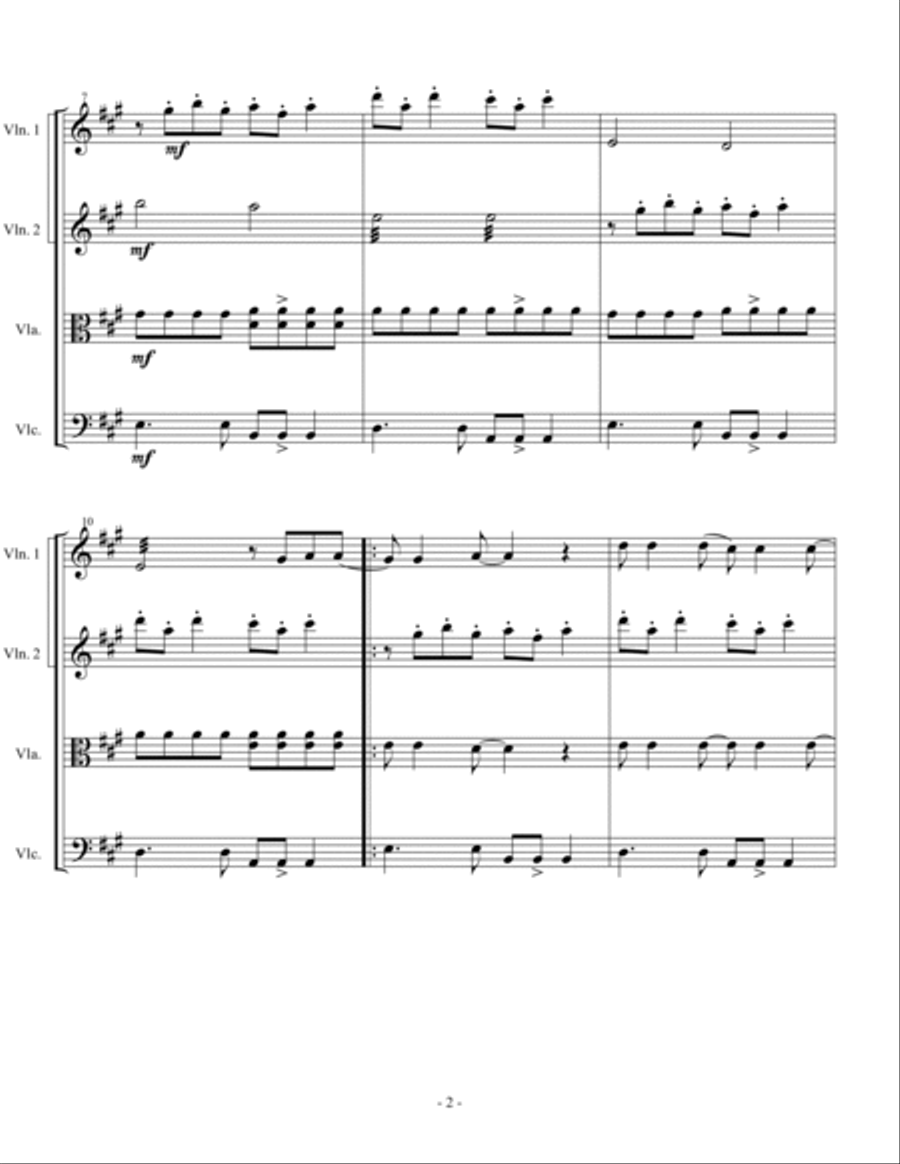 Bittersweet Symphony Bittersweet Symphony String Quartet scores gallery preview page 6