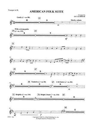 American Folk Suite: 1st B-flat Trumpet