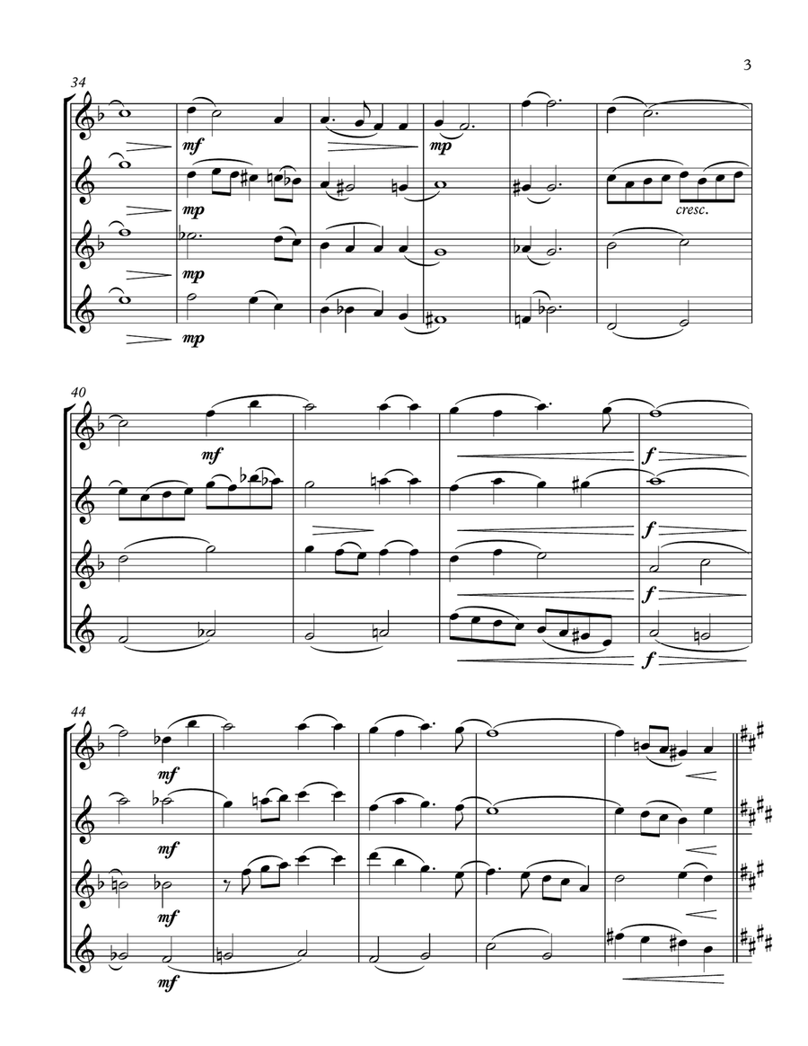 Were You There? - Saxophone Quartet Were You There? - Saxophone Quartet Saxophone Quartet scores gallery preview page 3