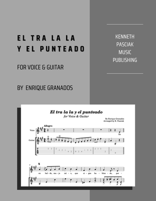 Book cover for El tra la la y el punteado (for Voice & Guitar)