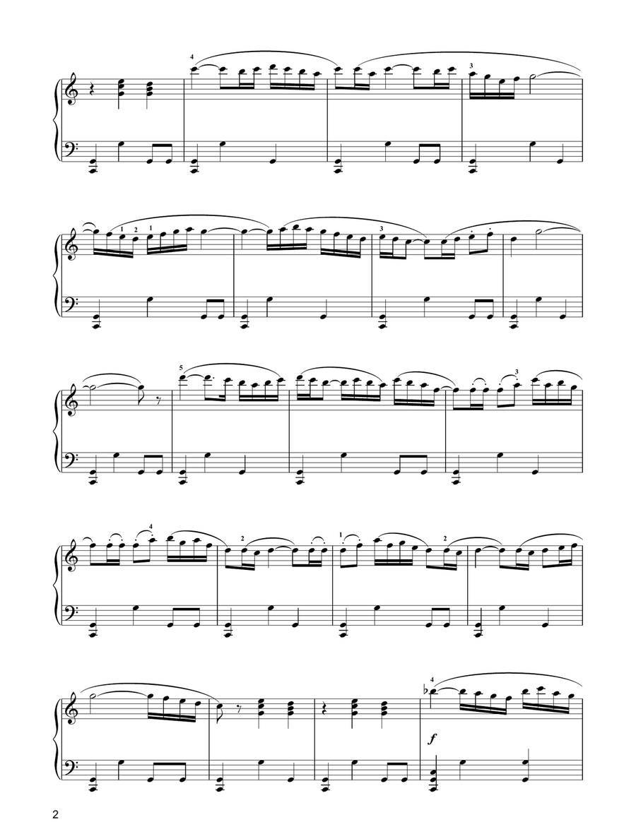 Ravel's Bolero Piano Solo scores gallery preview page 2