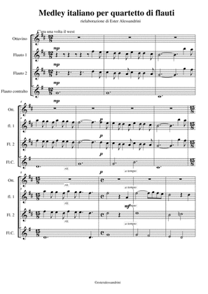 Medley italiano per quartetto di flauti