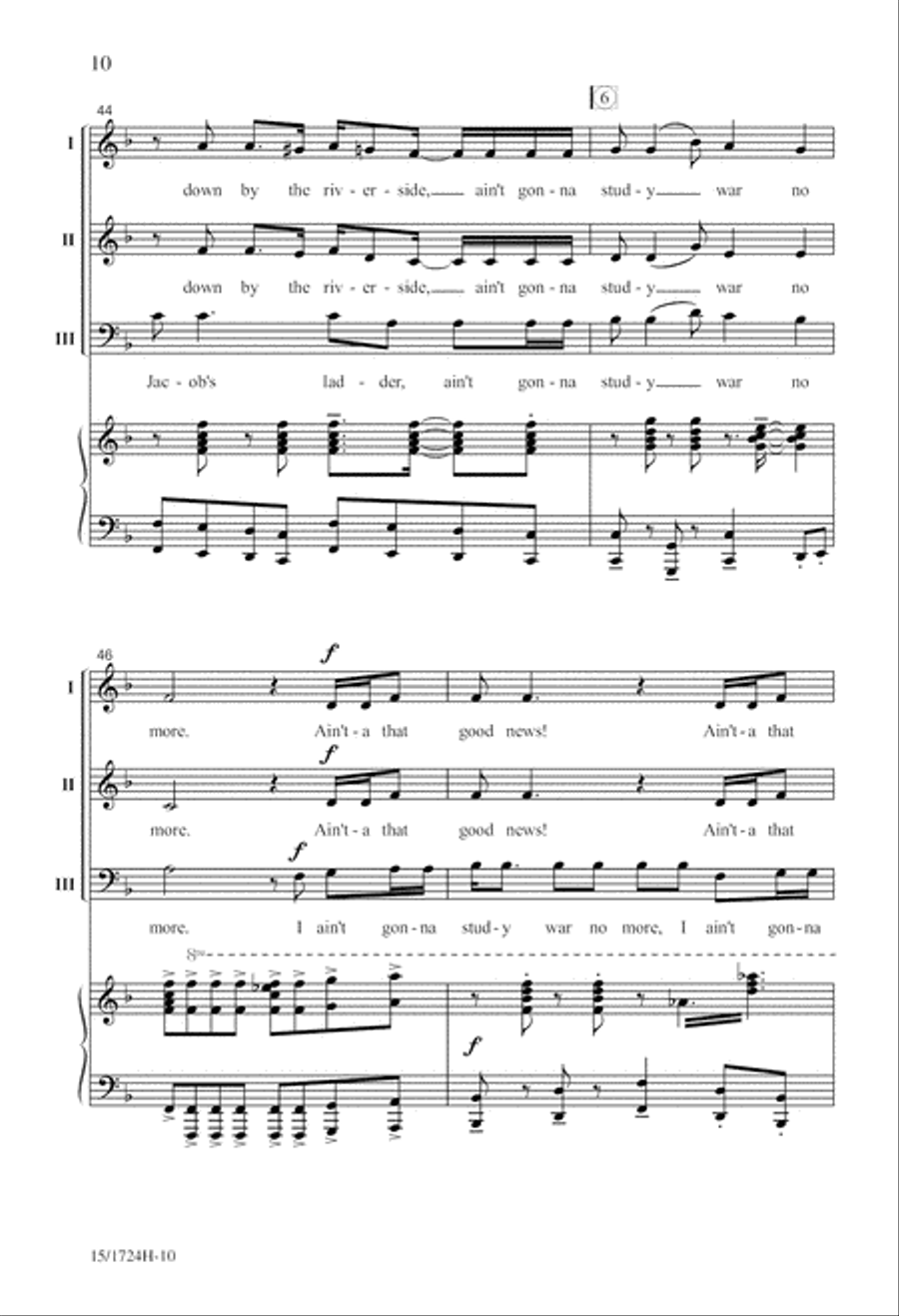 Spiritual Jubilee Spiritual Jubilee 3-Part scores gallery preview page 11