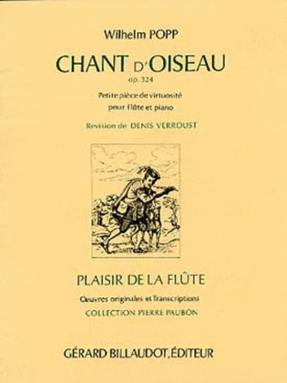 Book cover for Popp - Chant Doiseau Op 324 Flute/Piano
