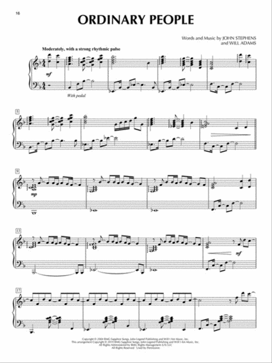 The John Legend Collection for Piano Solo Piano Solo scores gallery preview page 4