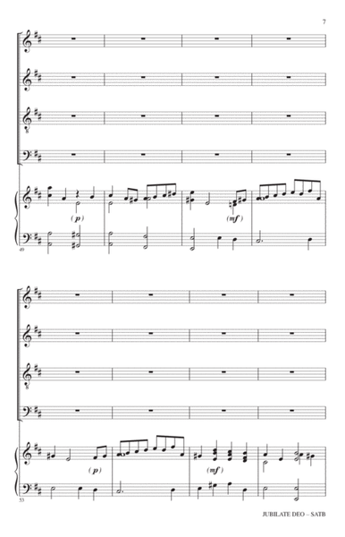 Jubilate Deo (arr. John Leavitt) by Johan Helmich Roman 4-Part - Digital Sheet Music