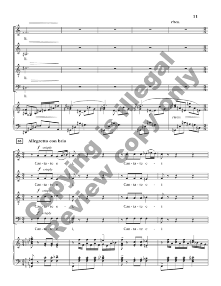 Exultate Justi 4-Part scores gallery preview page 26