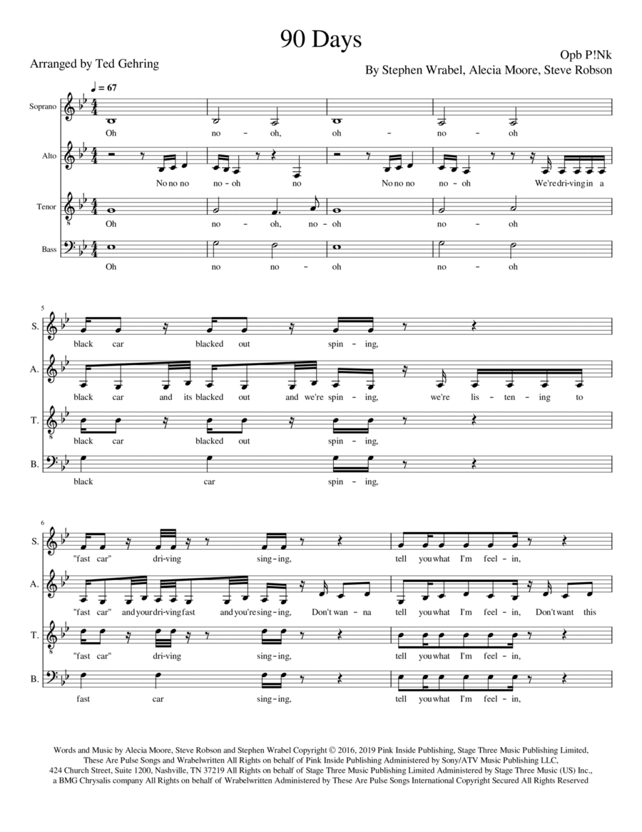 90 Days A Cappella scores gallery preview page 1