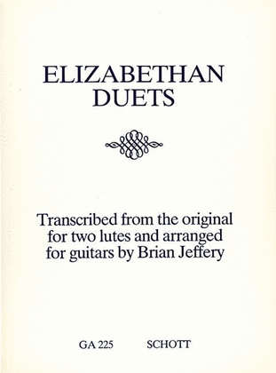 Book cover for Elizabethan Duets for Two Guitars
