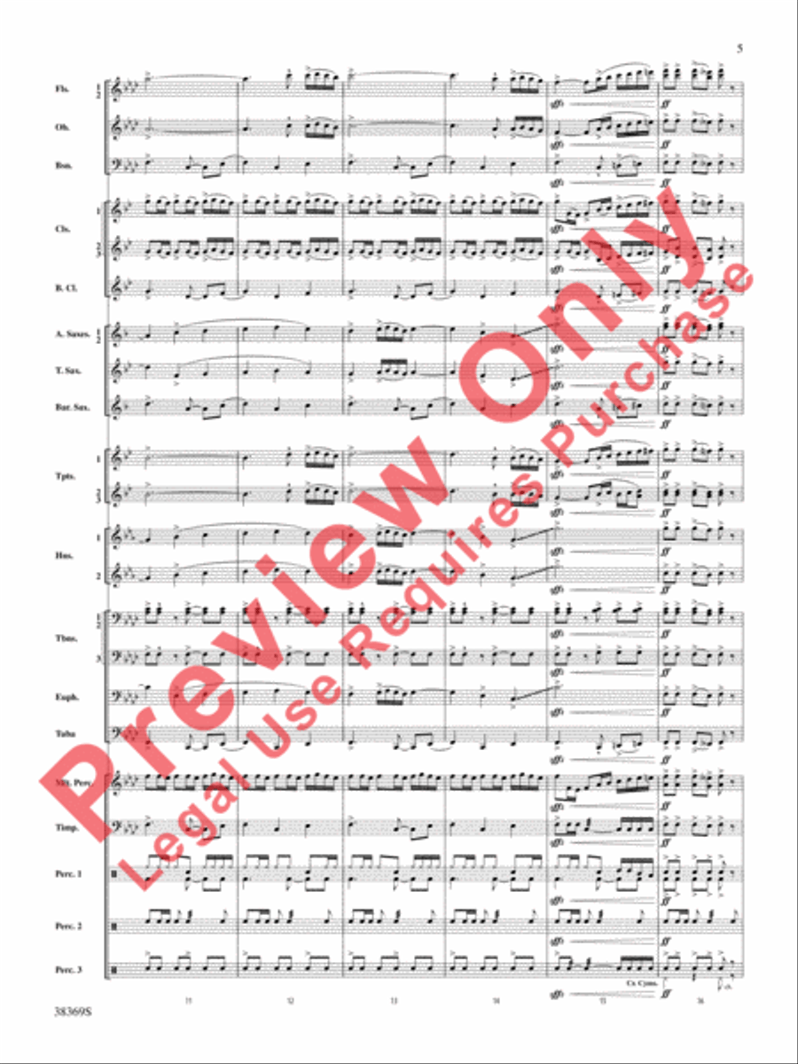 Man of La Mancha Concert Band scores gallery preview page 6