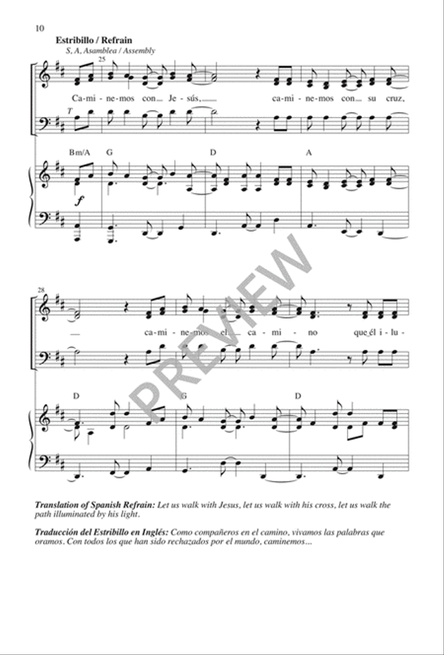 Caminemos con Jesús 3-Part scores gallery preview page 10