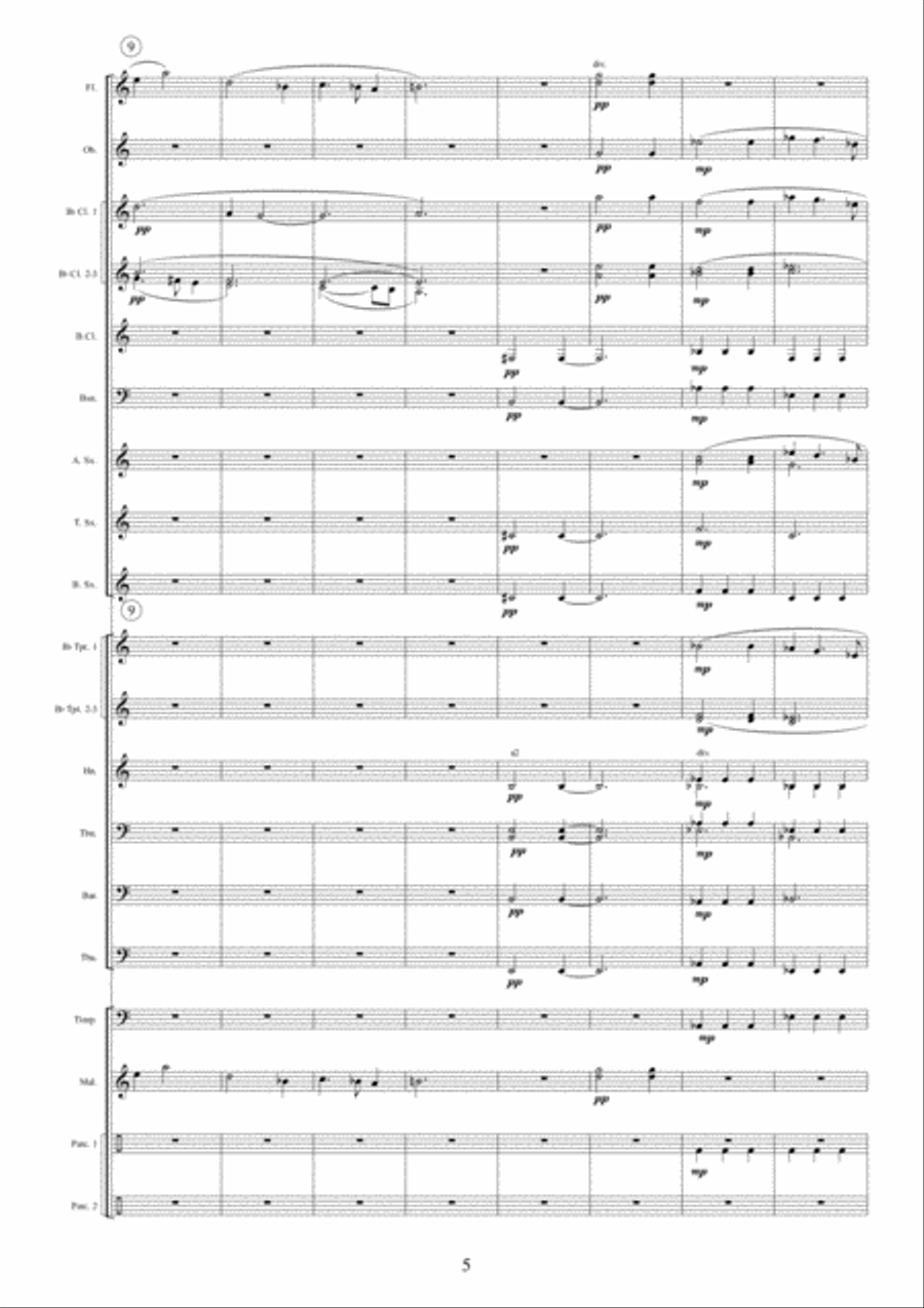 Chorale and Dance Concert Band scores gallery preview page 5