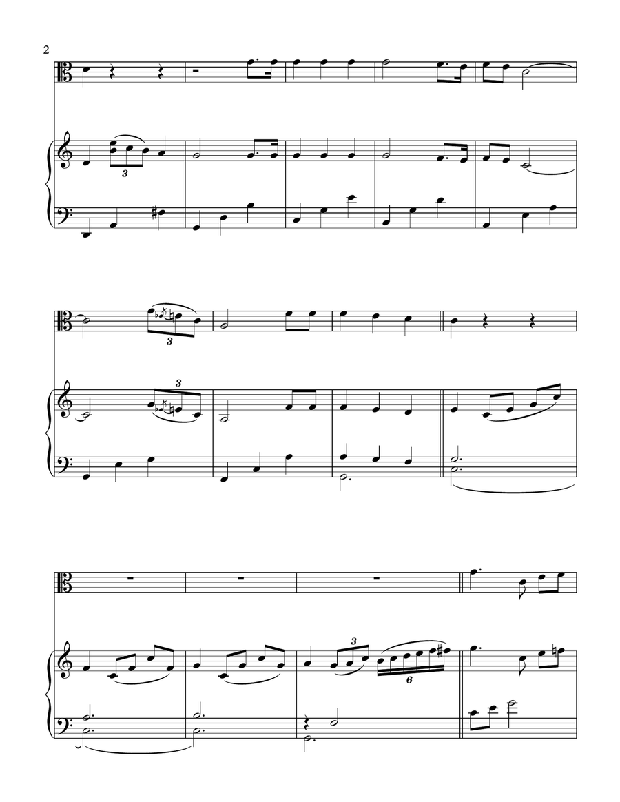 Piano Man Viola Solo scores gallery preview page 3