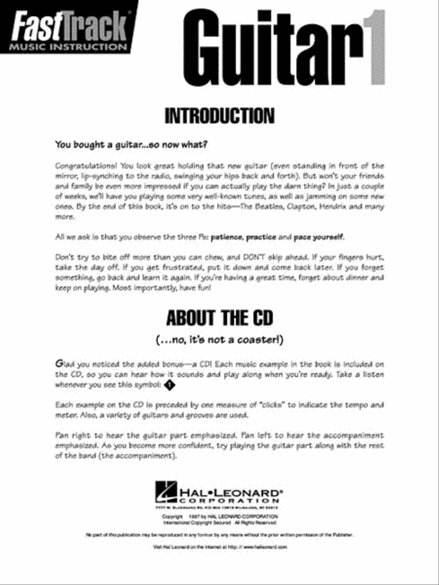 FastTrack Guitar Method – Book 1 Guitar Tablature scores gallery preview page 2