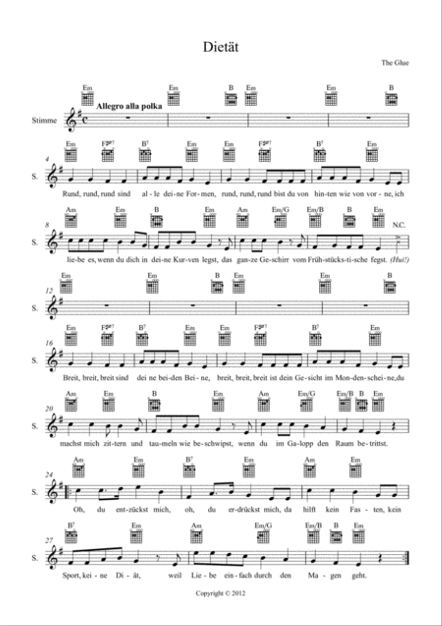 Dietät Dietät Voice Solo scores gallery preview page 1