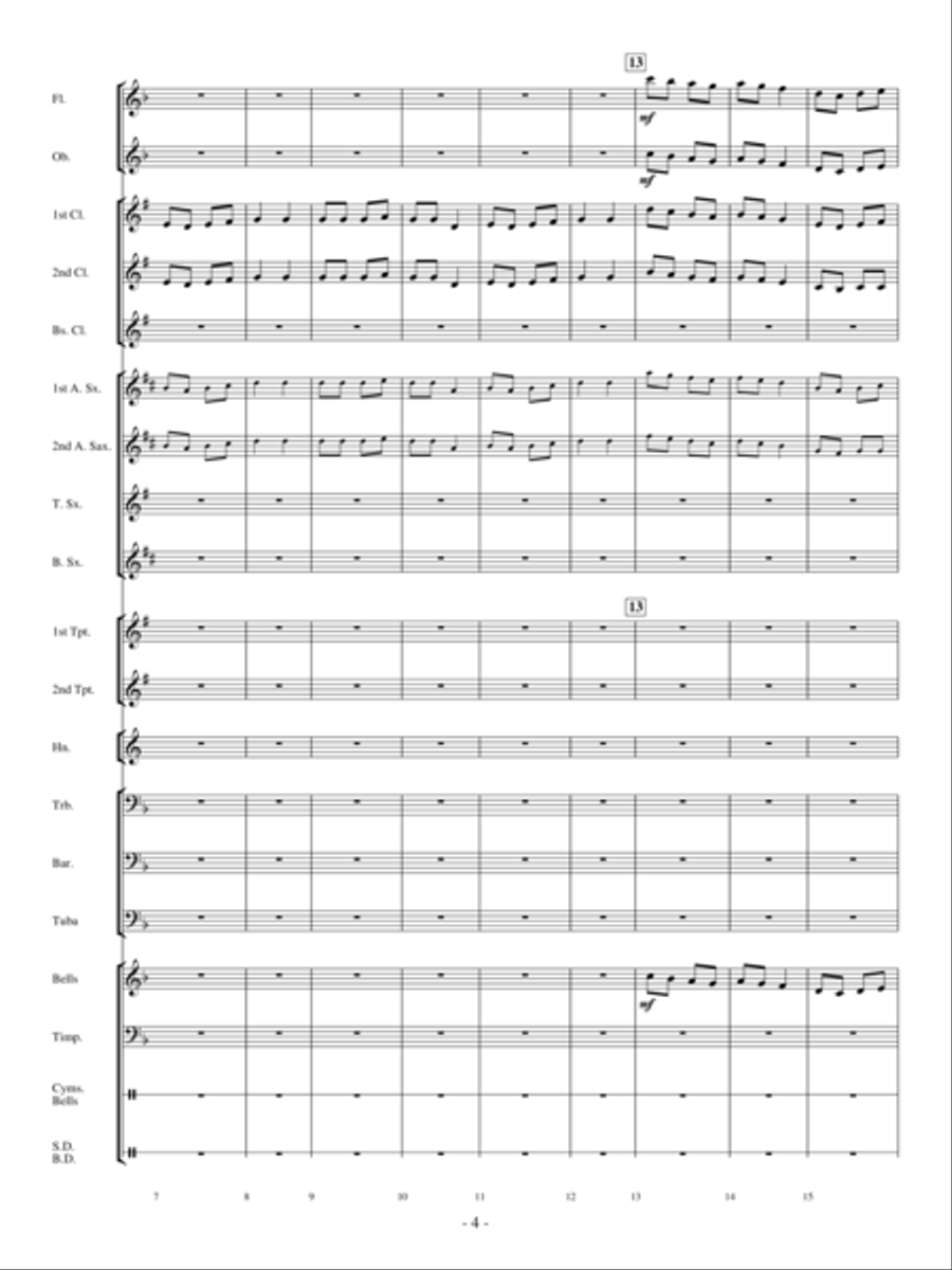 A Christmas Collage A Christmas Collage Concert Band scores gallery preview page 3