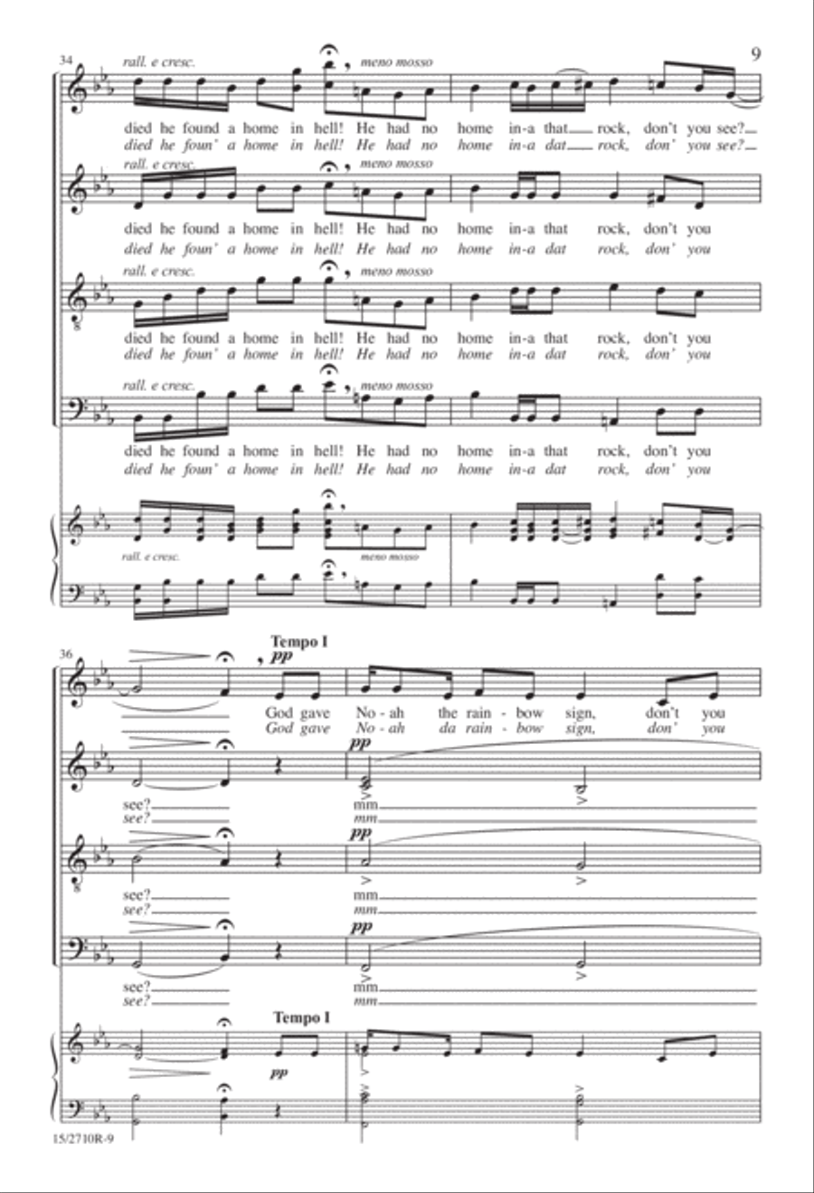 I Got a Home in-a That Rock Divisi scores gallery preview page 10