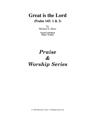 Book cover for Great is the Lord, (Psalm 145: 1 & 3)