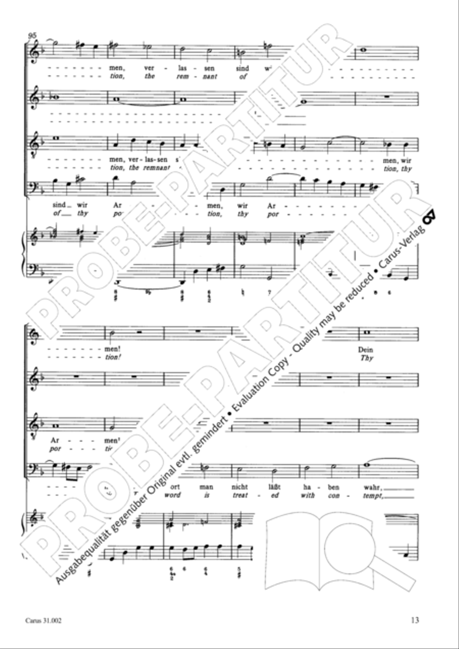 O God, from heaven look on us (Ach Gott, vom Himmel sieh darein) ATB scores gallery preview page 14