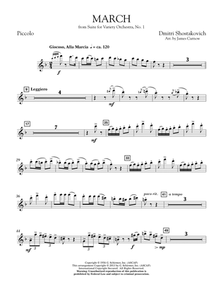 March from Suite for Variety Orchestra, No. 1 - Piccolo