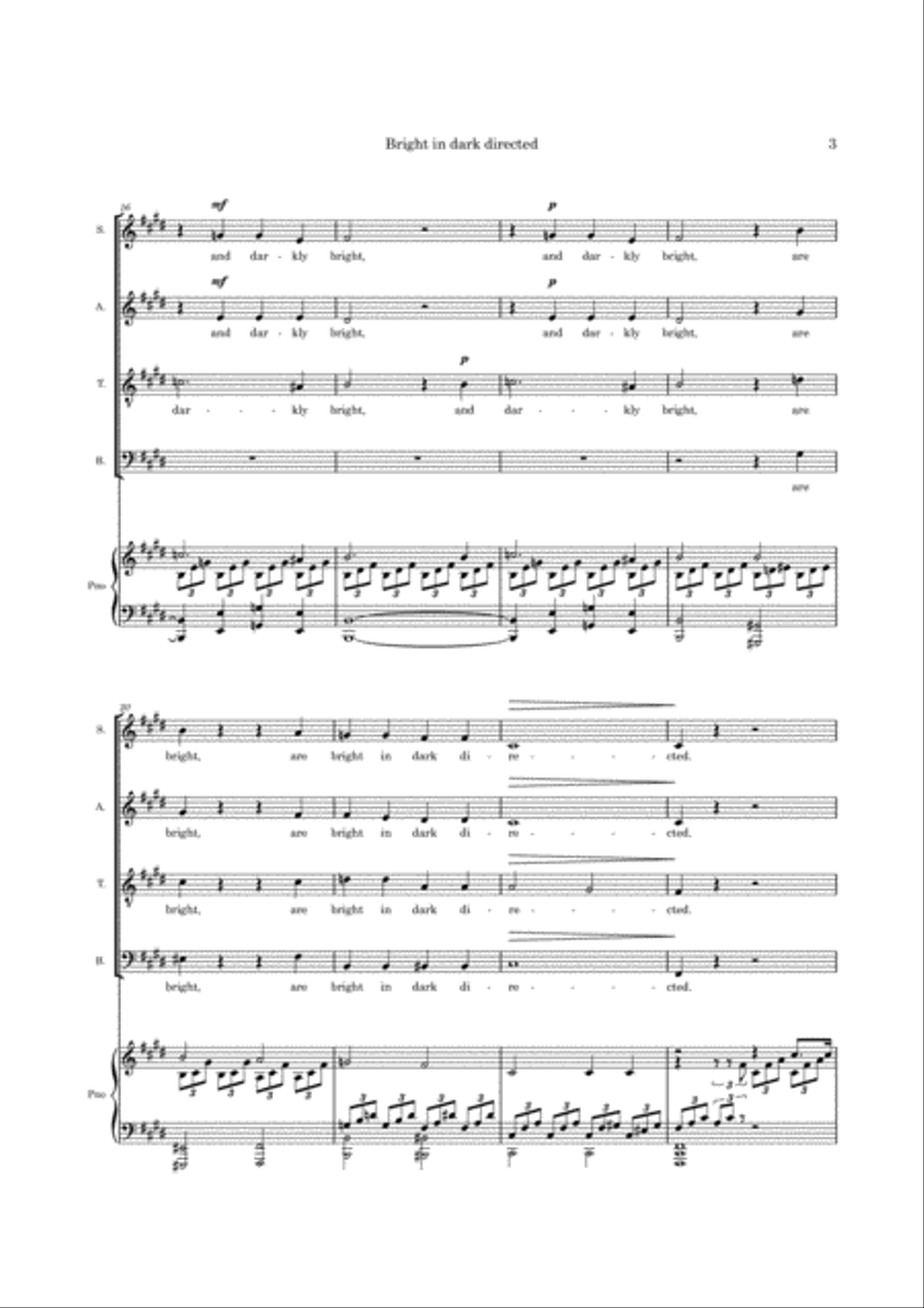 Bright in dark directed Bright in dark directed 4-Part scores gallery preview page 5