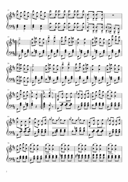 Can Can by Jacques Offenbach Medium Difficulty Arranged by Nikita Khryapin image number null