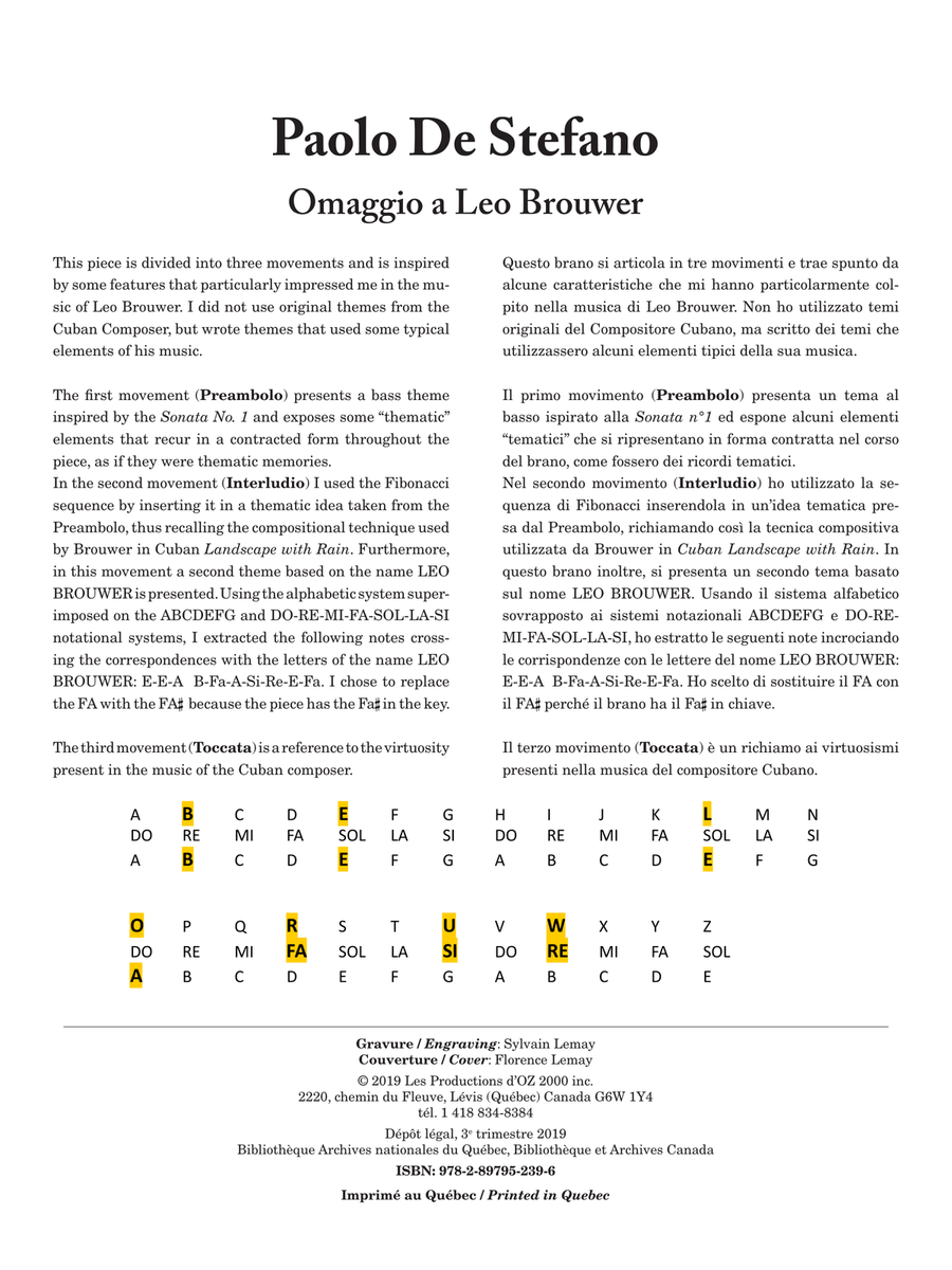Omaggio a Leo Brouwer