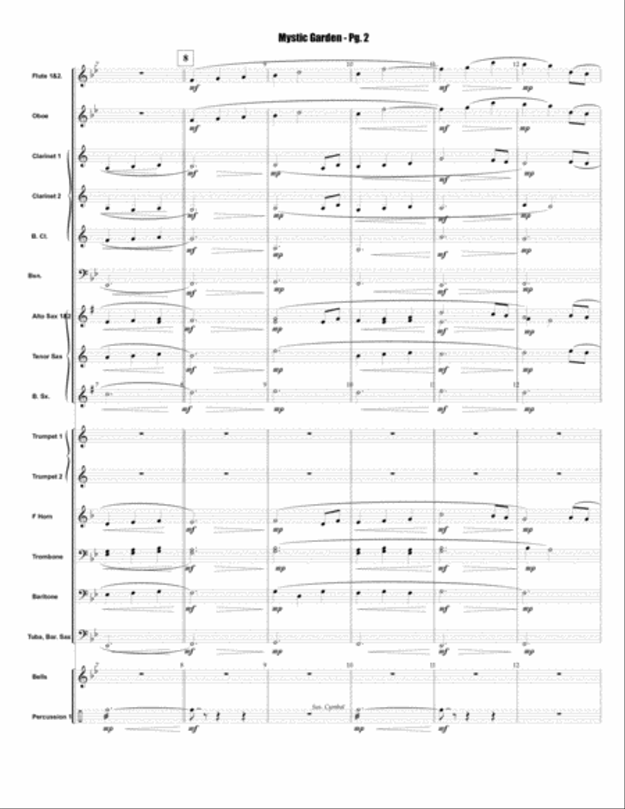 Mystic Garden Concert Band scores gallery preview page 3