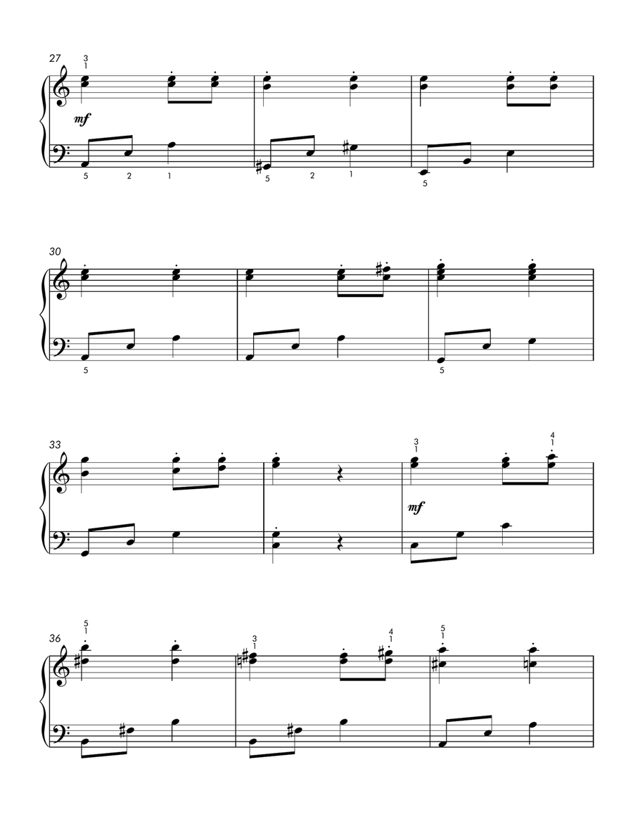 Symphony No. 7 (Movement 2) (Solo with Music History Lesson) Piano Method scores gallery preview page 4