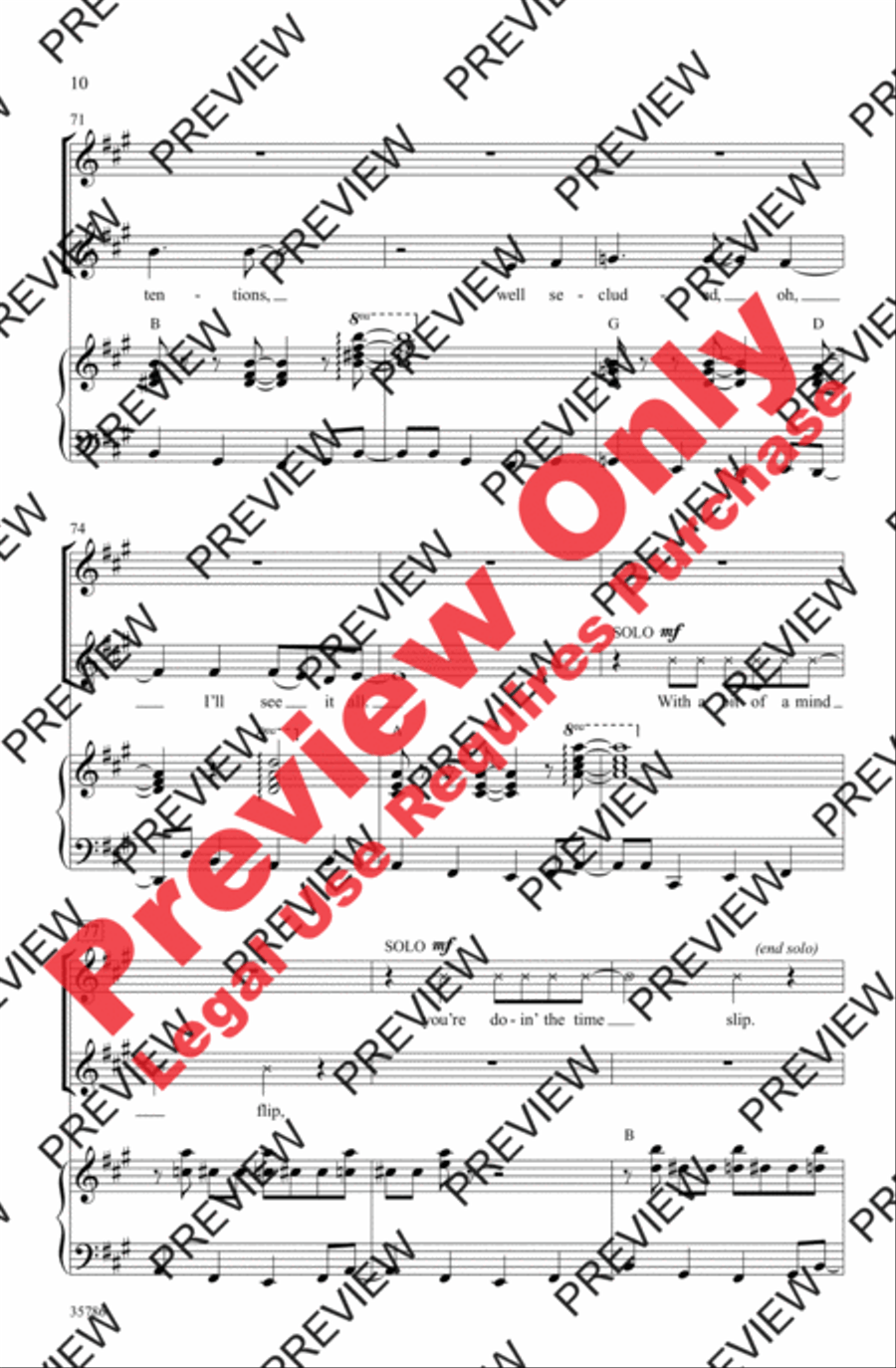 The Time Warp (from The Rocky Horror Picture Show) 2-Part scores gallery preview page 10