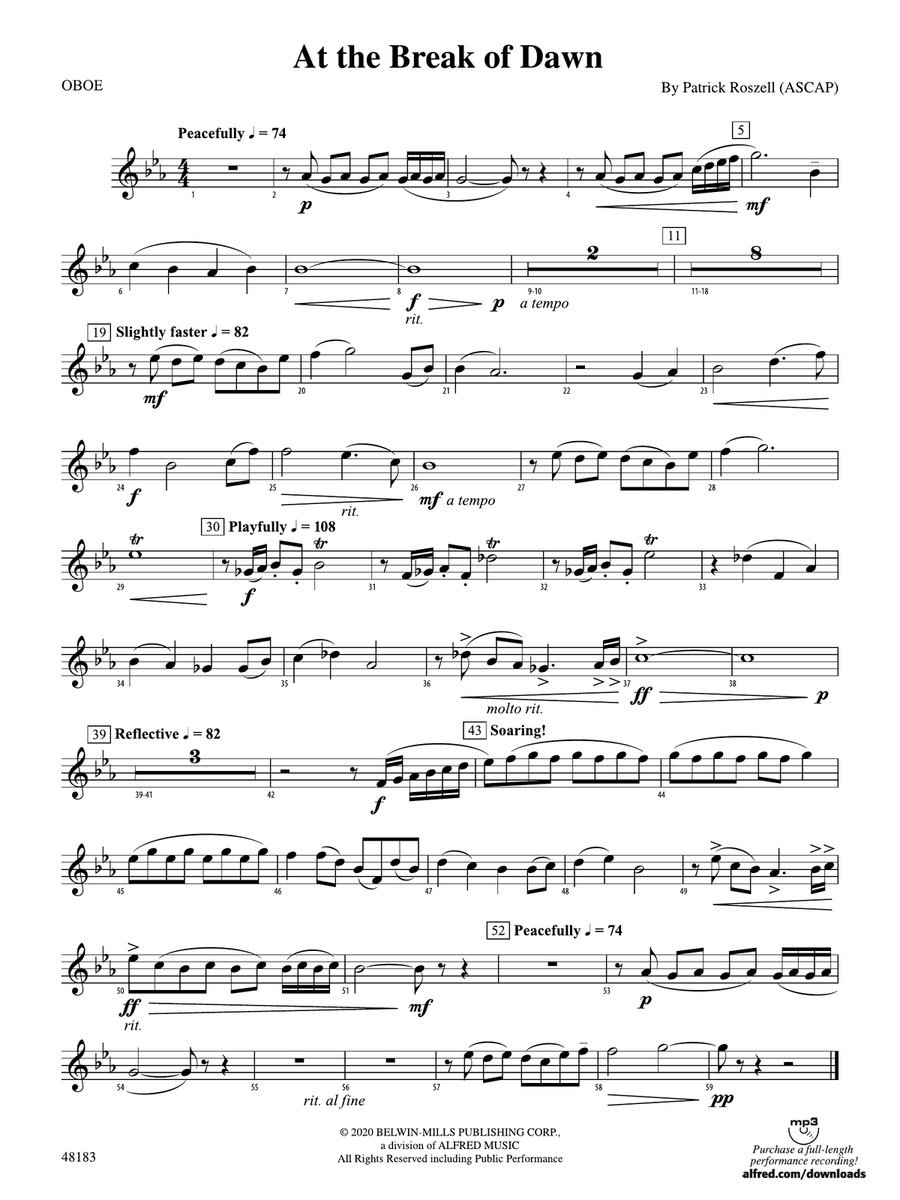 At the Break of Dawn: Oboe