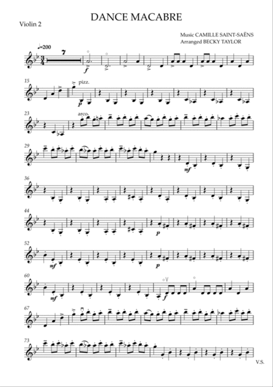 Dance Macabre - String Quartet String Quartet scores gallery preview page 4
