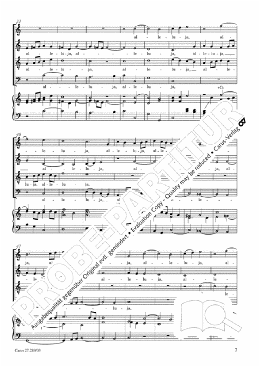 Beata es, Virgo Maria 4-Part scores gallery preview page 8