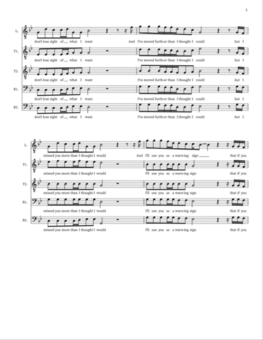 I Found Choir scores gallery preview page 2