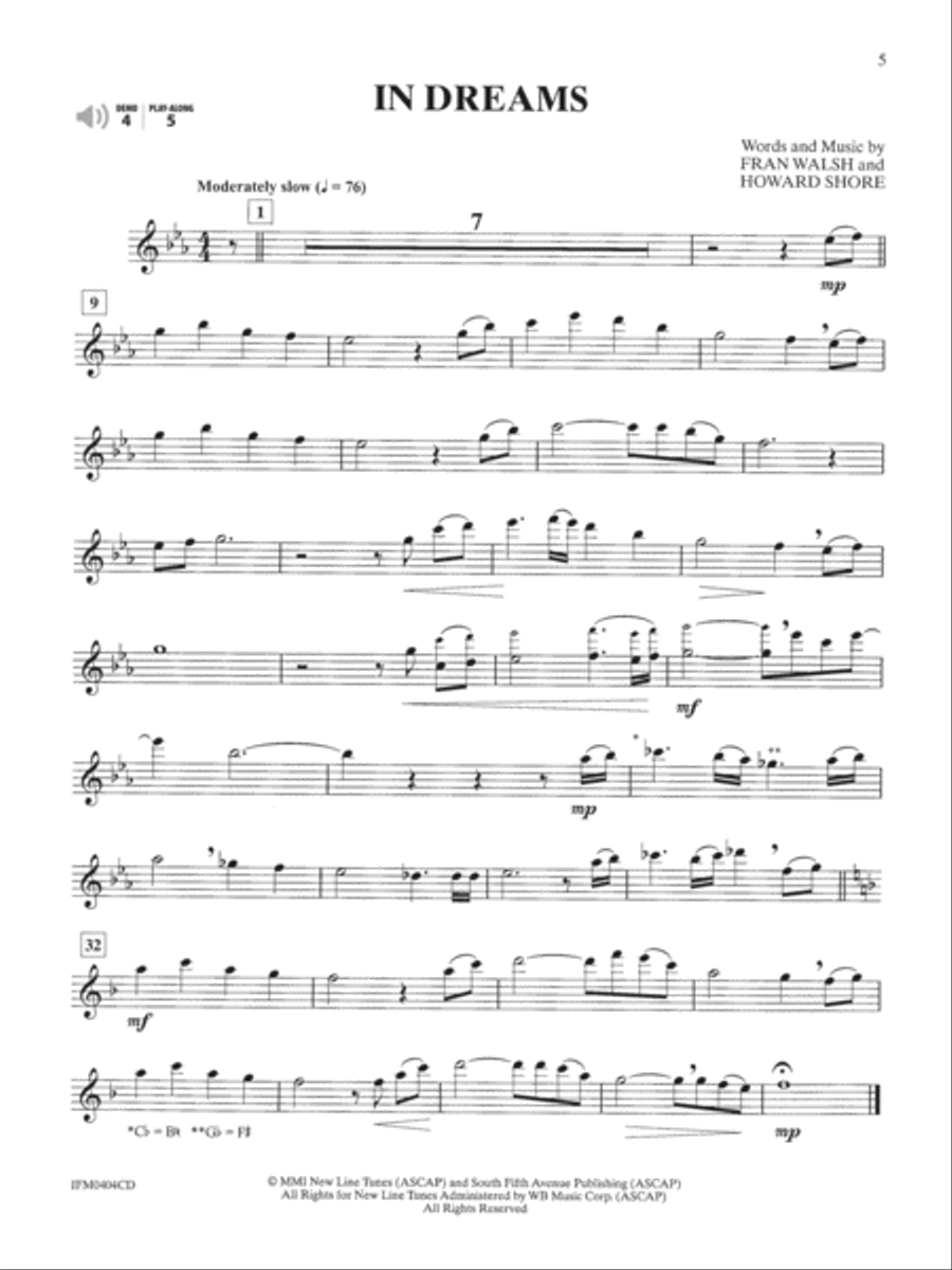 The Lord of the Rings - Instrumental Solos (Flute) Flute Solo scores gallery preview page 3