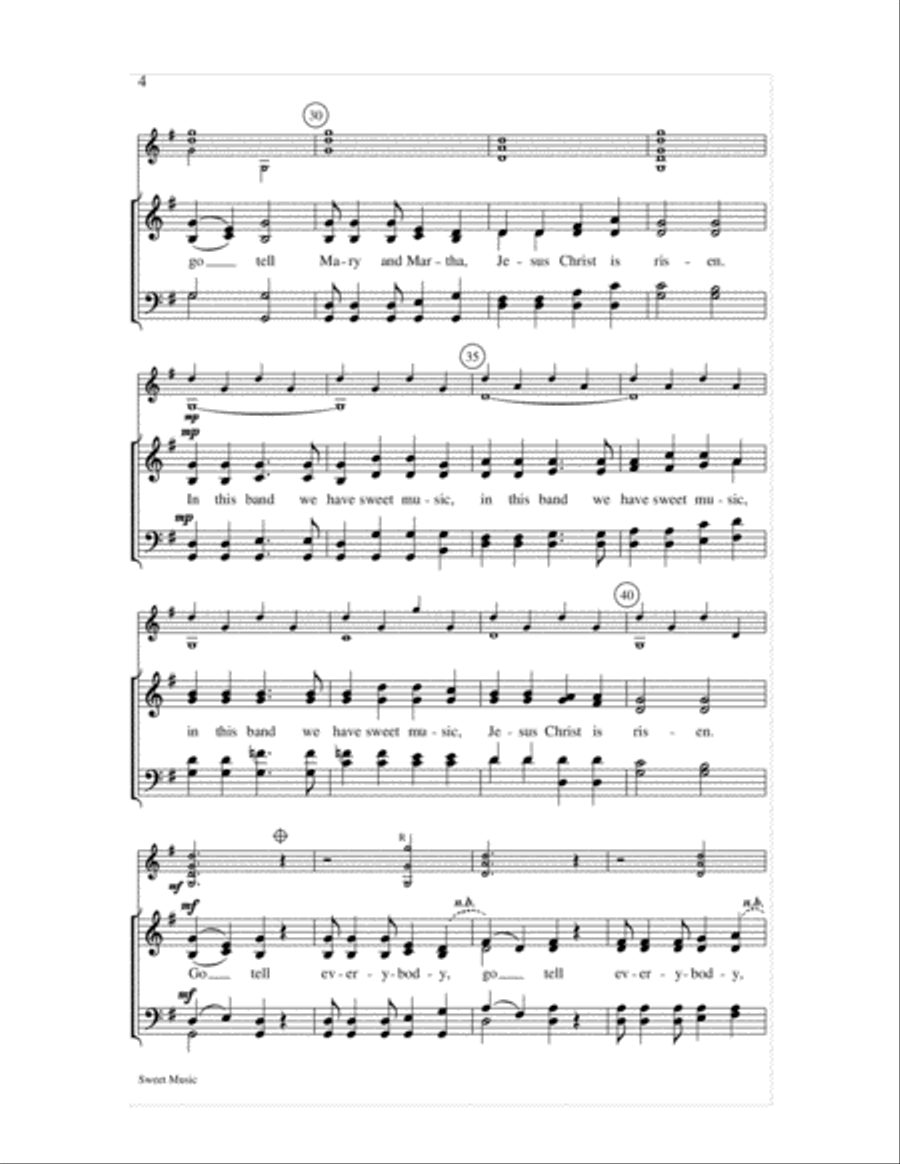 Sweet Music 4-Part scores gallery preview page 4