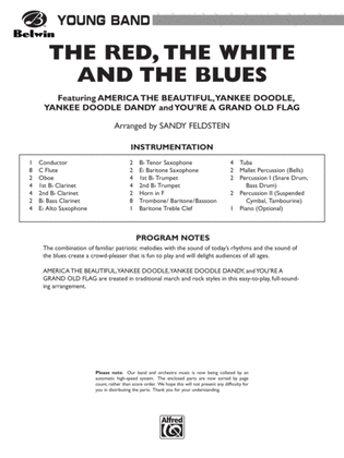 Book cover for The Red, the White, and the Blues: Score