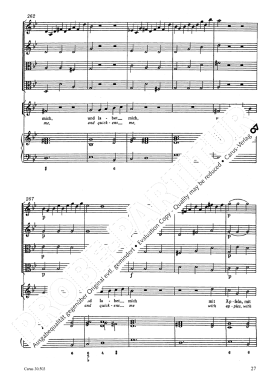 My beloved, you are fair (Meine Freundin, du bist schon) 4-Part scores gallery preview page 30