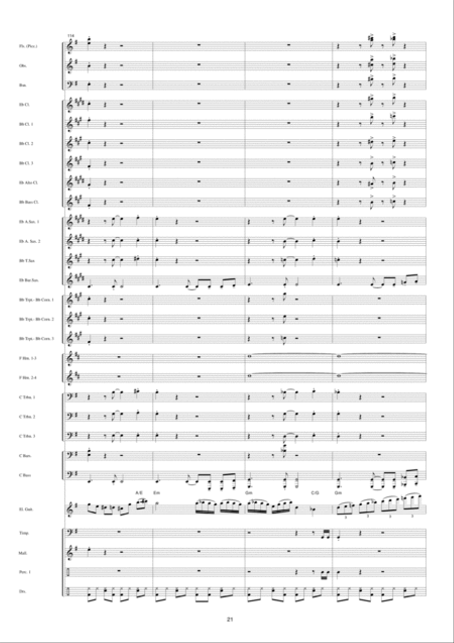 Full Option Full Option Concert Band scores gallery preview page 22