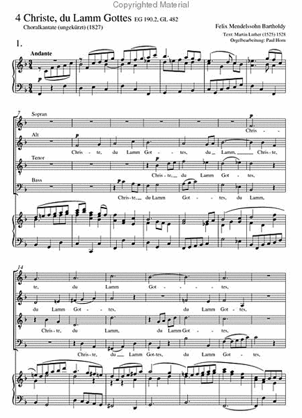 Choral collection Mendelssohn