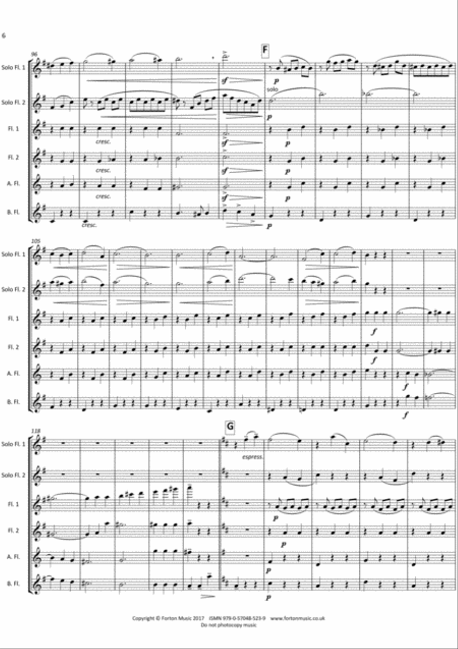 Valse des Fleurs Flute scores gallery preview page 6